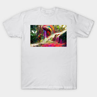 Jungle rainbowfall pt1 T-Shirt